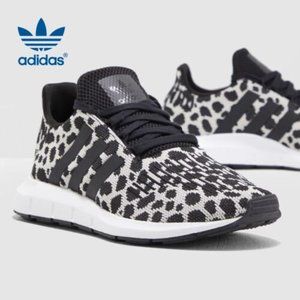 NIB ADIDAS ORIGINALS Women 6 Swift Run Leopard Cheetah Print Knit Sneaker Shoe